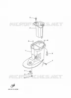 UPPER CASING for Yamaha F9.9 2013