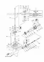 LOWER CASING & DRIVE 1 for Yamaha FT8 2011