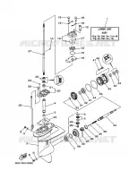 LOWER CASING & DRIVE 1 for Yamaha FT8 2008