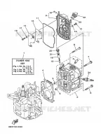 CYLINDER / CRANKCASE 2 for Yamaha FT8 2005