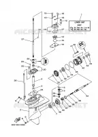 LOWER CASING & DRIVE 1 for Yamaha FT8 2005