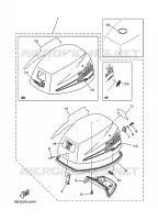 TOP COWLING for Yamaha T8 2004