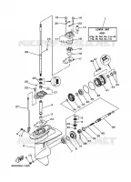 LOWER CASING & DRIVE 1 for Yamaha T8 2004