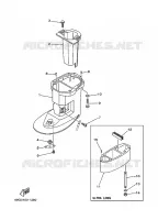 UPPER CASING for Yamaha FT8 2001