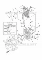 CYLINDER / CRANKCASE 2 for Yamaha FT8 2017