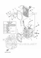 CYLINDER / CRANKCASE 2 for Yamaha FT8 2017
