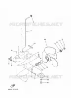 LOWER CASING & DRIVE 2 for Yamaha FT8 2017