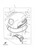 TOP COWLING for Yamaha FT9.9 2001
