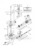 LOWER CASING & DRIVE 1 for Yamaha FT9.9 2001