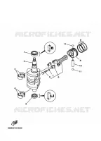 CRANKSHAFT / PISTON for Yamaha FT9.9 2001