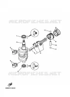 CRANKSHAFT / PISTON for Yamaha FT9.9 2001