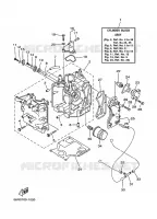 CYLINDER / CRANKCASE for Yamaha FT9.9 2001