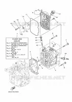 CYLINDER / CRANKCASE 2 for Yamaha FT9.9 2017
