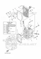 CYLINDER / CRANKCASE 2 for Yamaha FT9.9 2017