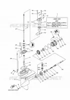 LOWER CASING & DRIVE 1 for Yamaha FT9.9 2017