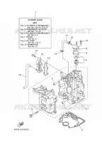 CYLINDER / CRANKCASE 1 for Yamaha FT9.9 2014