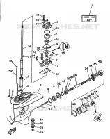 LOWER CASING & DRIVE 1 for Yamaha 20 1990