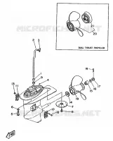 LOWER CASING & DRIVE 2 for Yamaha 20 1990