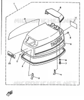 TOP COWLING for Yamaha 20 1990