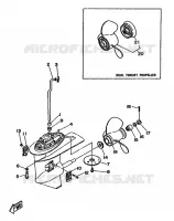 LOWER CASING & DRIVE 2 for Yamaha 20 1988