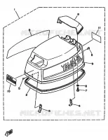 TOP COWLING for Yamaha 20 1988
