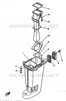 UPPER CASING for Yamaha 20 1988