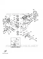 UPPER CASING AND BRACKET for Yamaha 3 2006