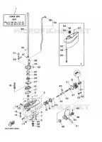 LOWER CASING & DRIVE for Yamaha 3 2002