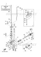 LOWER CASING & DRIVE for Yamaha 3 2002