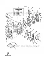 CYLINDER / CRANKCASE for Yamaha 25 2010