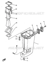 UPPER CASING for Yamaha 25 1998