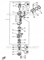 CRANKSHAFT / PISTON for Yamaha 25 1998