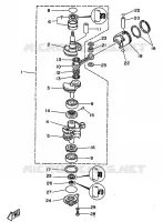 CRANKSHAFT / PISTON for Yamaha 25 1998