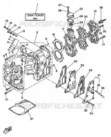 CYLINDER / CRANKCASE for Yamaha 25 1998