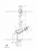 UPPER CASING for Yamaha 25 2012
