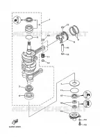 CRANKSHAFT / PISTON for Yamaha 30 1999