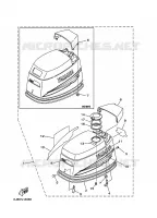 TOP COWLING for Yamaha 30 1999