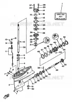 LOWER CASING & DRIVE 1 for Yamaha 30 1986