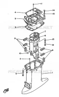 UPPER CASING for Yamaha 30 1986