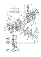 CYLINDER / CRANKCASE for Yamaha E25 2012
