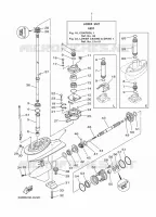 LOWER CASING & DRIVE 1 for Yamaha E25 2012