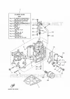 CYLINDER / CRANKCASE 1 for Yamaha F20 2019