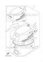 TOP COWLING for Yamaha F20 2019