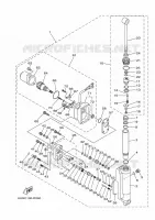POWER TILT ASSEMBLY for Yamaha F20 2017