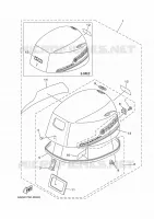 TOP COWLING for Yamaha F20 2017