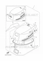 TOP COWLING for Yamaha F20 2017