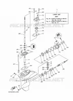 LOWER CASING & DRIVE 1 for Yamaha F20 2012