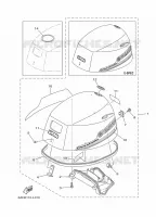 TOP COWLING for Yamaha F20 2012