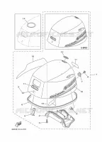 TOP COWLING for Yamaha F20 2012
