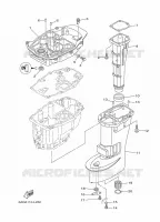 UPPER CASING for Yamaha F20 2012
